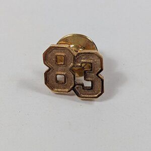 AVON 83 Gold Tone Lapel Pin Miniature 0.5"